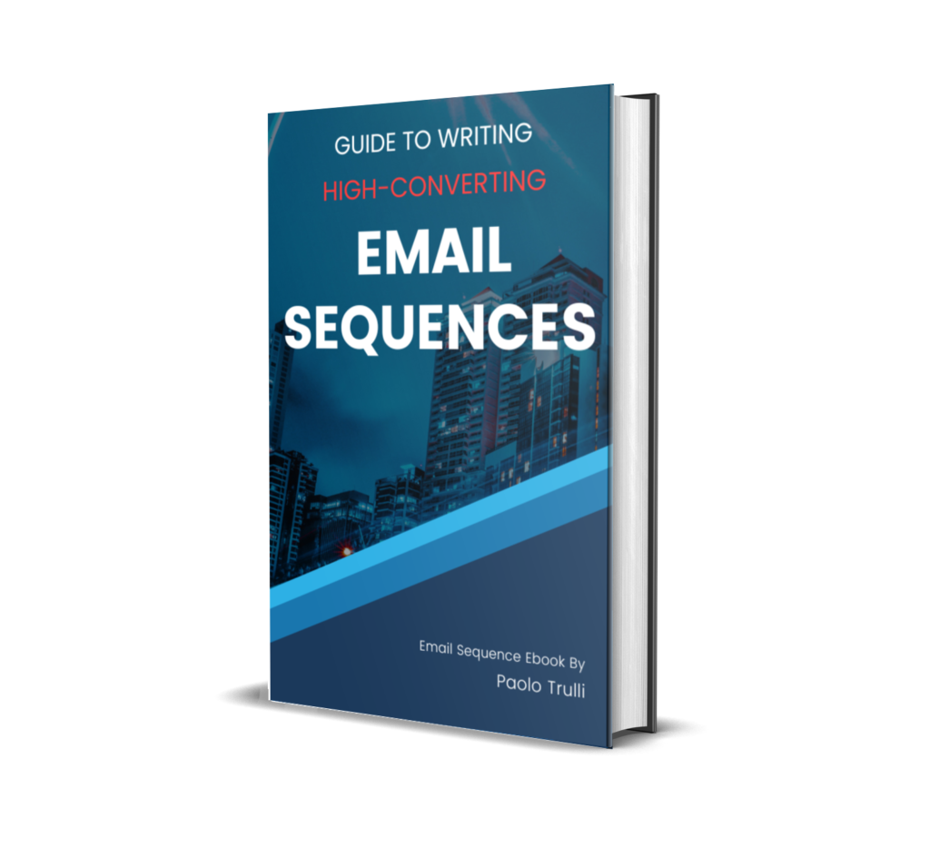 e-book titled "Guide to writing high converting email sequences" 